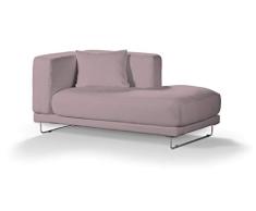 Dekoria Tylösand Recamiere rechts Sofabezug Sofahusse passend für IKEA Modell Nikkala rosa