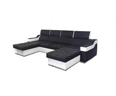 Modernes Ecksofa mit Schlaffunktion Geri U Wohnlandschaft Bettkasten Schlafsofa Groß Big Sofa XXL Bettfunktion Schlafcouch 19