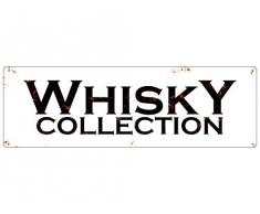 METALLSCHILD Blechschild Dekoschild WHISKY COLLECTION Bar Schrank Regal Tasting