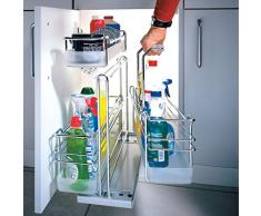 SO-TECH® Portero Set 3 Küchenauszug Schrankauszug Putzmittelauszug Bodenmontage