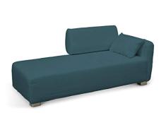 Dekoria Mysinge Recamiere Sofabezug Husse passend für IKEA Modell Mysinge türkis