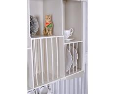 Wandregal Shabby Chic Tellerregal Tellerboard Antik Küchenregal Weiss Palazzo Exclusiv