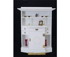 Küchenschrank Buffetschrank Vintage Antik Shabby Chic weiß 176x142x55 cm (5935)