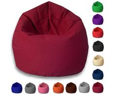 byufya Sitzsack EPSStyropor Füllung-In&Outdoor Verschiedene Farben&Größen-BeanBag Sitzkissen Bodenkissen Kinder Sitzsäcke Relax Game Möbel Kissen Sessel Sofa Gaming(XXXL ca.85cm-ca.500 Liter Bordo)
