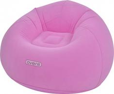 Pullach Hof Aufblasbarer Sessel ca. 105cm x 105cm x 65cm in Rosa oder Hellblau Aufblasmöbel Sommer Baden Schwimmen Schwimmbad inklusive Reperaturenset (Rosa)