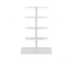 Radius Design booksbaum Double Stand klein weiß, 3tlg. Best.aus: Halterung + Fuß + Einlegeböden [W]