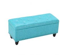 Bench Hocker Aufbewahrungshocker Ottoman Aufbewahrungskiste Gepolsterter Sitzpuff Fashion Luxury Sofa Sitzbank Platzsparend Max. Zuladung 300kg Hocker (Size : 40 * 40 * 45cm)