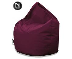 Patchhome Sitzsack Tropfenform - Weinrot für In & Outdoor XXXL 480 Liter - mit Styropor Füllung in 25 versch. Farben und 3 Größen