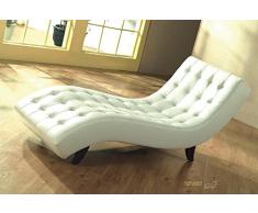 Voll-Leder Relax-Liege-Sofa-Recamiere-Chaiselongue Relaxliege Lederliege 5015-W