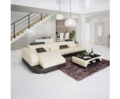 Its-Me Futuristische Designer Sofa Kombinationen|von Uns konfiguriert oder selbst stylen|feinstes weiches Leder|Wohnlandschaft|Ledercouch|LED|Bluetooth Lautsprecher|USB|