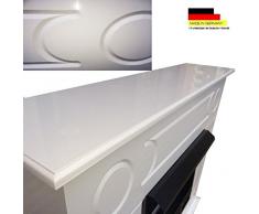 Ethanol und Gelkamin Kamin Modell Loris Premium XXL Weiss Hochglanz