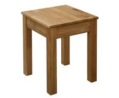 Krokwood 1 x Esszimmer Stuhl ohne Eingriff Massivholz Eiche FSC 100% Tomas 35x35x45 cm Hocker