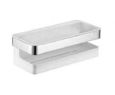 Keuco 12758010000 Moll Duschkorb, chrom / weiß