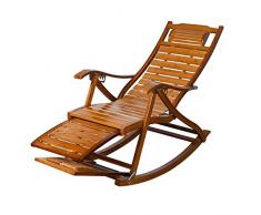 WJSW Liegen Klappbarer Schaukelstuhl Lounge Chair Entspannungsstuhl Verstellbarer Sessel Rocker Elderly Break Chair mit massierbarer Kugel (Farbe: A)