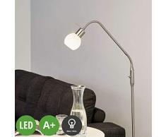 Lindby LED Stehlampe Elaina (Modern) in Alu aus Metall u.a. für Wohnzimmer & Esszimmer (1 flammig, E14, A+, inkl. Leuchtmittel) - LED-Stehleuchte, Floor Lamp, Standleuchte, Wohnzimmerlampe