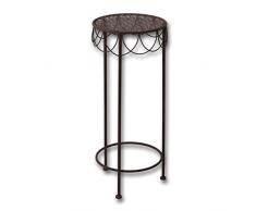 PrimoLiving Blumenhocker/Beistelltisch Antik Rost-Look rund P-339 braun (M)