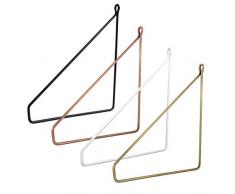 2x Natural Goods Berlin | Regalhalter Pankow | Design Regalträger Wandregal Regalstütze Metall Konsole Draht | Hängeregal (250mm, Antik Gold)