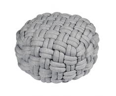 Pad - LØKKEN - Sitzpuff/Sitzkissen - Ø 59 x 40 cm - Light Grey/hellgrau