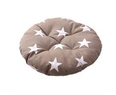 Nunubee Kissen Bodenkissen aus Baumwolle Rundes Kissen japanische Streifenserie deko Kissen deko Wohnzimmer Autodekoration Sofa Cover, Stil 8 50 * 50CM