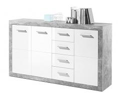 möbelando Sideboard Kommode Schrank Anrichte Highboard Standschrank Rio de Janeiro I