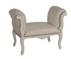 Barocksessel Sitzbank KingsChair Hocker Kamelhocker Barock Weiß