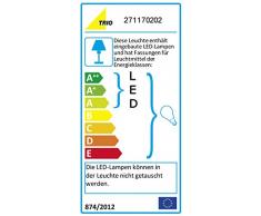 Trio Wandleuchte mit Leseleuchte, Nickel m. Stoffschirm schwarz, Ø 25 cm
