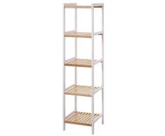 Mendler Regal HWC-B55, Standregal Badregal Schuhregal, Bambus ~ 5 Böden
