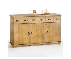 IDIMEX Apothekerkommode Kommode Anrichte Apothekenschrank Sideboard Colmar, Kiefer massiv, gebeizt/gewachst