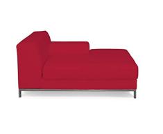 Dekoria Kramfors Recamiere rechts Sofabezug Sofahusse passend für IKEA Modell Kramfors rot