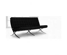 Vintageahome Designer-Sofa Barcelona Leder 3-Sitzer