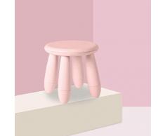 GWFVA Hocker, Kinderhocker aus Kunststoff, Trainingshocker für Kinder, Kann als Spielhocker verwendet Werden, Lernhocker, Kindergartenhocker, Pink