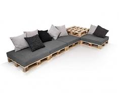 PALETTI Sofalandschaft II Sofa aus Paletten Fichte natur, Fichte natur