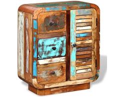 vidaXL Massivholz Anrichte Sideboard Kommode Schrank Highboard Vintage Antik