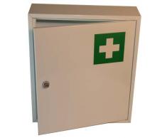 Spetebo Arzneischrank Medizinschrank aus Metall - 36 cm x 31 cm - Erste Hilfe Kennzeichnung