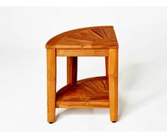 Destiny Beistelltisch Halbrund Badezimmer Regal Tisch Teak Teaktisch 40x40x41,5