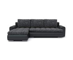 Sofini Ecksofa Tokio VI mit Schlaffunktion! Best Ecksofa! Eckcouch mit Bettkasten! (Lawa 17+ Soft 11 Links)