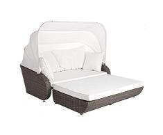 Daybed GIOVE Relaxinsel Lounge komplett Polyrattan - Alurahmen