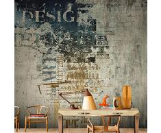 XIANRENGE Tapeten,Eigene 4D Wandbild Tapeten,Vintage Graffiti verfallenen Mauer Fresco Foto Fernseher Sofa Hintergrund Seide Wandmalerei,große Kunst Tapeten für Wohnzimmer Schlafzimmer Einrichtung