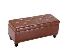 Bench Hocker Aufbewahrungshocker Ottoman Aufbewahrungskiste Gepolsterter Sitzpuff Fashion Luxury Sofa Sitzbank Platzsparend Max. Zuladung 300kg Hocker (Size : 60 * 40 * 45cm)
