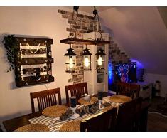 Bar Esszimmer usw. Kronleuchter American European Romantische Kristallgoldfarben-Spirale Schmiedeeisen Kleine H/ängelampe 10,2 Zoll Deckenpendelleuchte f/ür Wohnzimmer Schlafzimmer Cafe