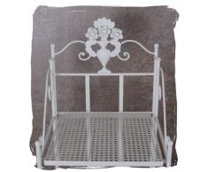 BADEZIMMERREGAL Landhaus Weiss Regal ANTIK EISENREGAL Shabby CHIC Palazzo Exclusive