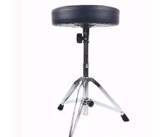 Gepolsterte Sitz Drum Drehbare Höhe verstellbare Falten trommeln Hocker mit Anti-Rutsch-Füße Doppel gepolsterte Sitz Musik-Gitarren-Keyboard Thron Klavier Stuhl Abhebbarer Edelstahl Sponge Mat Jazz Dr