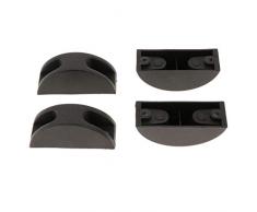 SDENSHI 2 Paar Kunststoff Boden Koffer Füße Fuss Auflage Für Gepäck/Beutel Stable & Durable