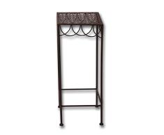 PrimoLiving Blumenhocker/Beistelltisch Antik Rost-Look eckig P-340 braun (M)