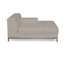Dekoria Kramfors Recamiere rechts Sofabezug Sofahusse passend für IKEA Modell Kramfors beige-grau