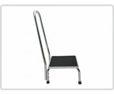 Trittstufe aus Metall mit gebogener Haltegriff - Tritthocker Trittstufe Tritthocker