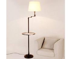 CAI Home Stehleuchte, Stehende Lesung, Kreative Amerikanische Stehlampen Wohnzimmerlampen Schlafzimmer Stehtischlampen Couchtisch Set Tray Vertikale Stehlampen Augenschutz Vertikale Tischlampe,Schwar