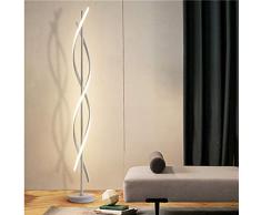 ELINKUME Dimmbare Stehleuchte LED Weiß Spirale Stehlampe 30W Adjustble Light Moderne kreative einzigartige Art Perfekt für Innendekoration Beleuchtung/Wohnzimmer Lampe