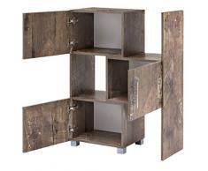 Schildmeyer Sydney 134250 Schieberegal, 101,6 x 46,3-78,0 x 34,7 cm, panamaeiche