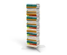 home3000 Bücherstapelregal freistehend mit unsichtbaren Bücherregalen 3er-Set klein in weiss für ca. 115 cm Büchersäule